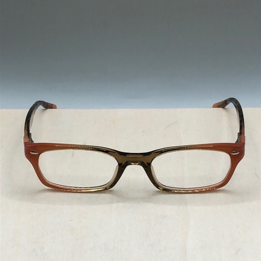 Ray-Ban  RB5150-5487 Women Brown Orange Peachy Rectangle Glasses FRAMES ONLY